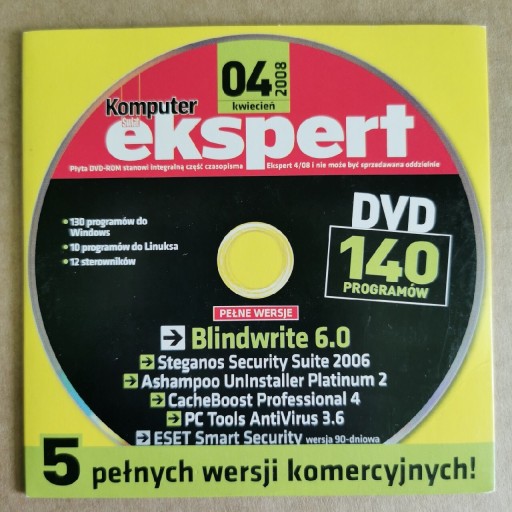 Zdjęcie oferty: Komputer Świat Ekspert 2008 4 DVD