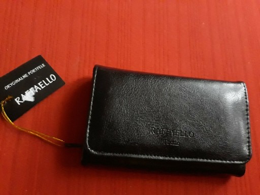 Zdjęcie oferty: Czarny nowy portfel Raffaello 