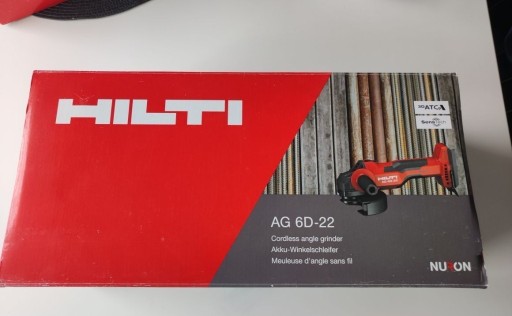 Zdjęcie oferty: SZLIFIERKA KĄTOWA HILTI   AG 6D-22 (125 MM)BATERIA