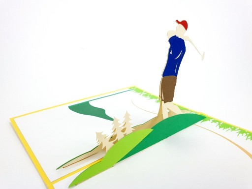 Zdjęcie oferty: Kartki 3D czas wolny grając w golfa ze znajomymiCR
