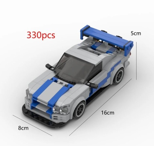 Zdjęcie oferty: Klocki wzór LEGO NIssan Skyline R34 Autko Samochód