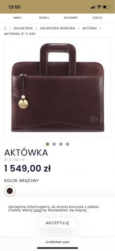 Zdjęcie oferty: Aktówka Wittchen jak nowa!