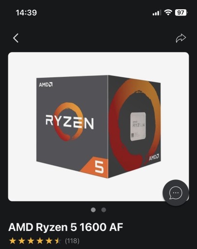 Zdjęcie oferty: Procesor AMD Ryzen 5 1600 AF