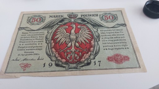 Zdjęcie oferty: 50 marek polskich 1916 1917 ładny stan 