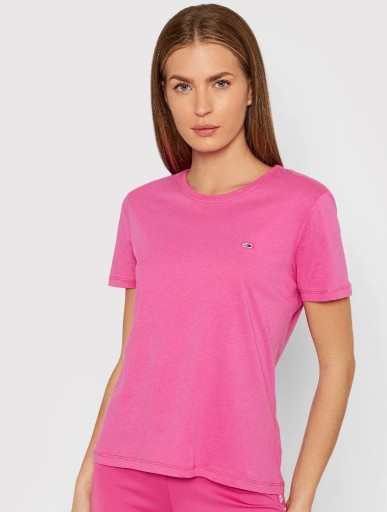 Zdjęcie oferty: T-shirt damski Tommy Jeans różowy r. S 