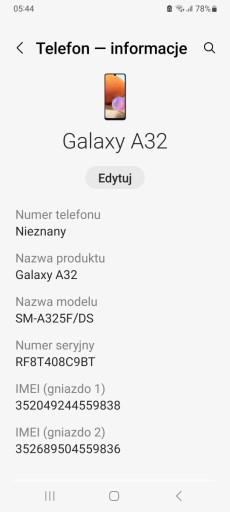 Zdjęcie oferty: Samsung Galaxy A  32