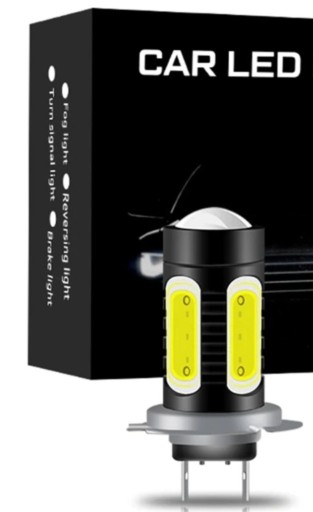 Zdjęcie oferty: Zarowka Led H7 5x cob 100W  White 6500k 4strony