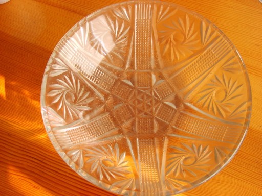 Zdjęcie oferty: stara misa kryształowa ZĄBKOWICE  średnica 21 cm.