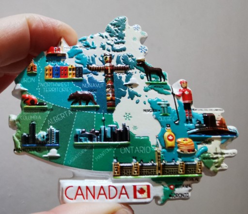 Zdjęcie oferty: Zagraniczny magnes na lodówkę 3D Kanada Canada
