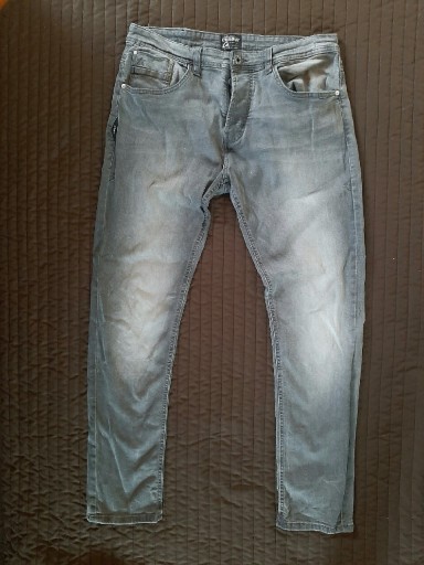 Zdjęcie oferty: Chasin szare jeansy slim 34x32
