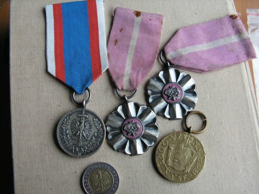 Zdjęcie oferty: Medale, XX lat słuzby, za Nyse i Odre, Pozycie mał