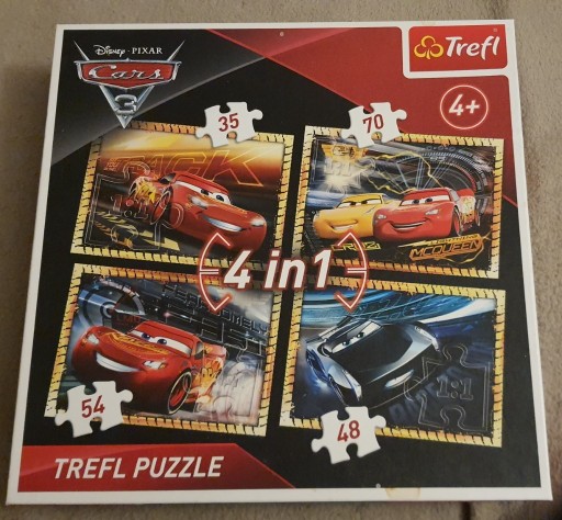 Zdjęcie oferty: Puzzle Trefl Pixar Cars 4 in 1 - 207 elementów !