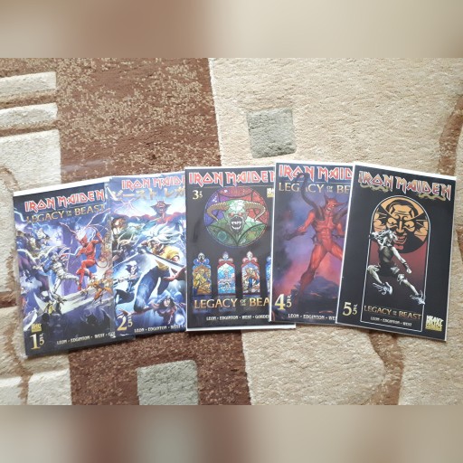 Zdjęcie oferty: Iron Maiden Legacy of the Beast Komiks Części 1-5