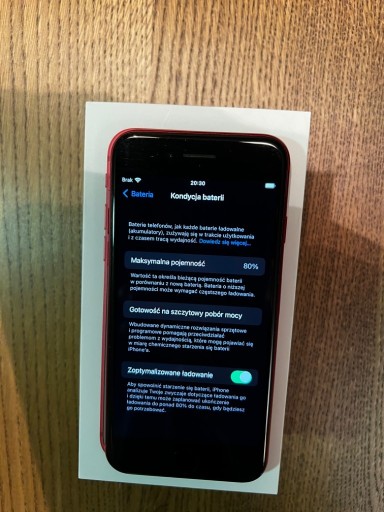 Zdjęcie oferty: iPhone SE 2020 czerwony 64GB