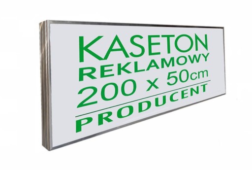 Zdjęcie oferty: KASETON REKLAMOWY 200x50x10cm (spawany)