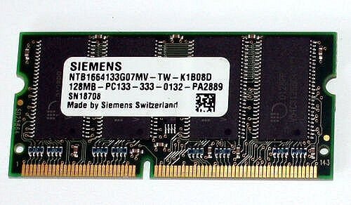 Zdjęcie oferty: Pamięć laptopowa Siemens 128MB SDR PC133