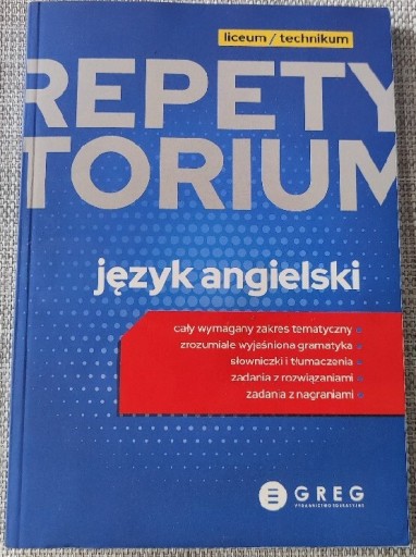 Zdjęcie oferty: Repetytorium język angielski GREG Nowa Matura 23