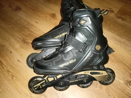 Zdjęcie oferty: Rolki Spokey Prime Pro 44 stan bdobry czarno-złote