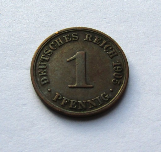 Zdjęcie oferty: 1 pfennig 1905A, Cesarstwo Niemieckie