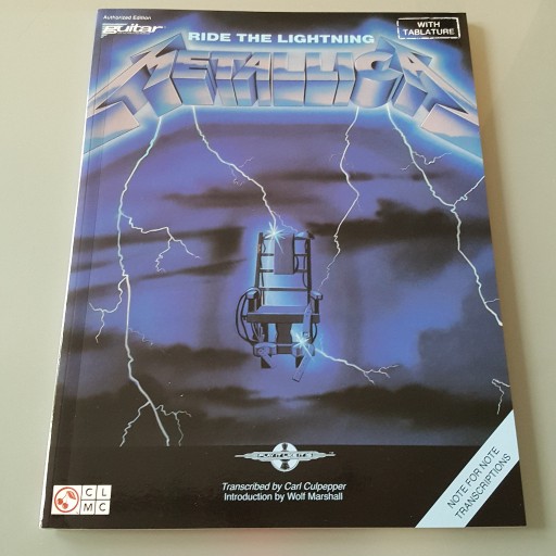 Zdjęcie oferty: Metallica - Ride The Lightning - nuty na gitarę