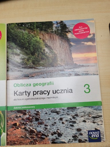 Zdjęcie oferty: Karty pracy z fizyki, Geografii i biologii dla klasy 3 liceum