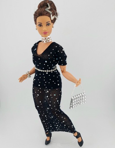 Zdjęcie oferty: Sukienka ubranko dla Barbie CURVY zestaw 11 elemen