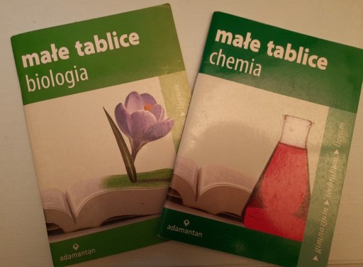 Zdjęcie oferty: Małe tablice biologia i chemia