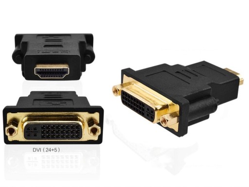 Zdjęcie oferty: DVI 24+5 HDMI Adapter, HDMI - DVI Kable, Converter