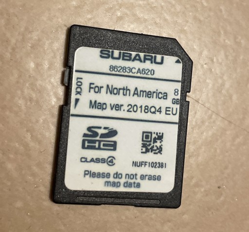 Zdjęcie oferty: Mapy do SUBARU 2018/2019 (oryginalne) z Subaru BRZ