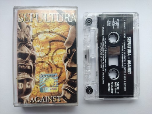 Zdjęcie oferty: Sepultura - Against kaseta magnetofonowa