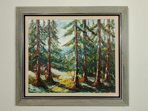 Zdjęcie oferty: Stary obraz na płótnie Bent Bertram Hillestrom (1935-)