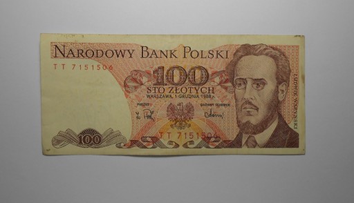 Zdjęcie oferty: stary banknot PRL 100 złotych TT