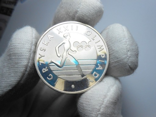 Zdjęcie oferty: Polska 100 złotych 1980 , Lustrzanka, Olimpiada ! srebro , Oryginał !