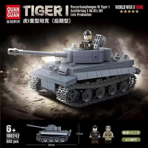 Zdjęcie oferty: Niemiecki Tiger I ww2 klocki LEGO