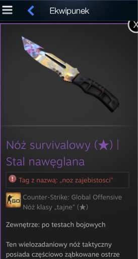 Zdjęcie oferty: Survival knife ,,stal nawęglana’’