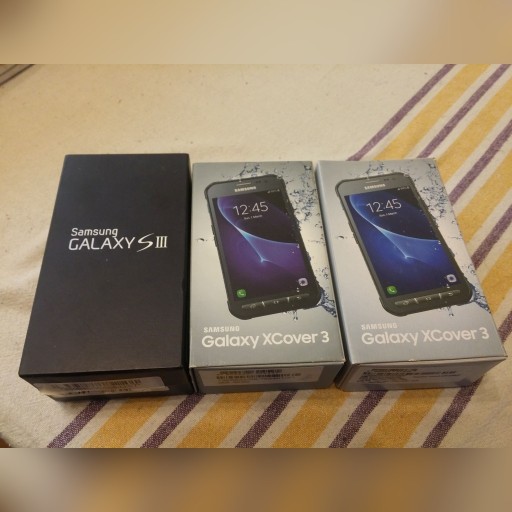 Zdjęcie oferty: Pudełka Samsung  Xcover 3 / Samsung Galaxy SIII