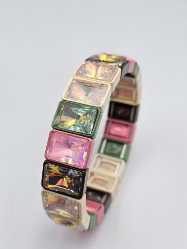 Zdjęcie oferty: Bransoletka elastyczna z kryształami cyrkoniami