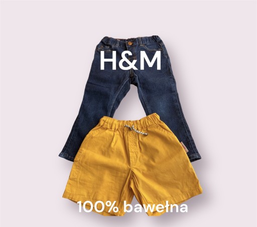 Zdjęcie oferty: Zestaw spodenki +spodnie H&M dla chłopca 2 lata 92