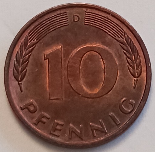 Zdjęcie oferty: Niemcy 10 pfennig 1983 r."D"