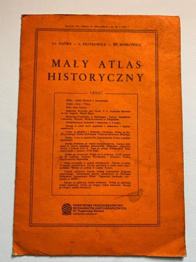 Zdjęcie oferty: Antyk Mały Atlas Historyczny
