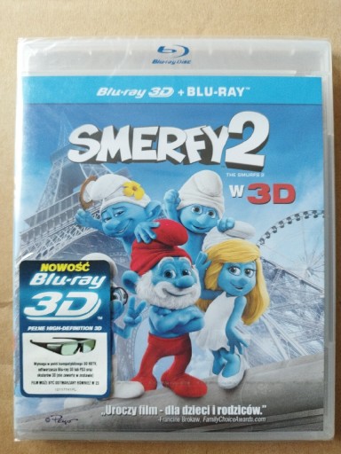 Zdjęcie oferty: Smerfy 2 w 3D Blu-ray.q