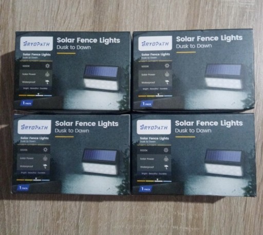 Zdjęcie oferty: Lampy solarne zewnetrzne, wodoodporne 4 szt