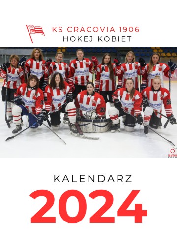 Zdjęcie oferty: Kalendarz na rok 2024 Cracovia Hokej Kobiet 