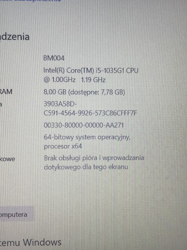 Zdjęcie oferty: Lenovo ideapad 5 15iil05 i5 10gen fhd 8gb 256gb ss