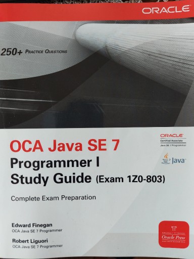 Zdjęcie oferty: OCA Java SE 7 Przykłady zadań ENG