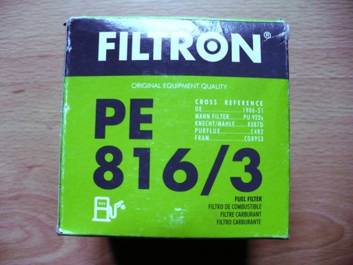 Zdjęcie oferty: Filtron PE 816/3 Filtr paliwa Wysyłka