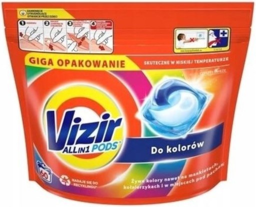 Zdjęcie oferty: Kapsułki do prania Vizir ALL-in-1 PODS 60 szt.