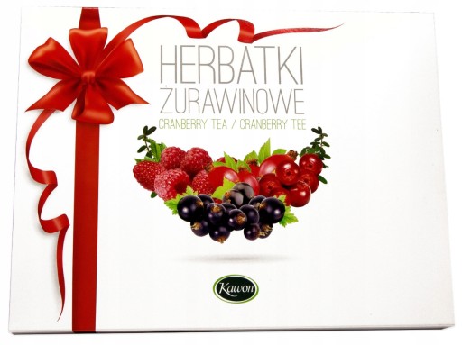 Zdjęcie oferty: ZESTAW HERBATKI ŻURAWINOWE PLUS Kawon prezent