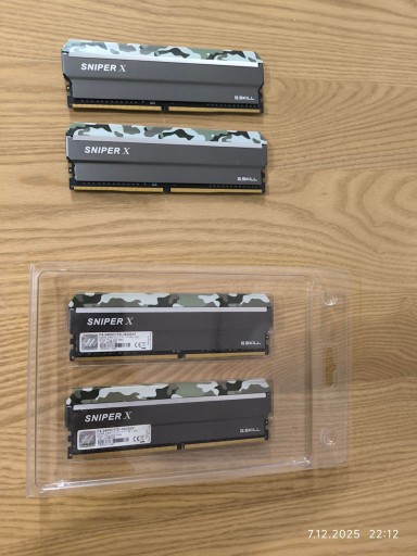 Zdjęcie oferty: RAM DDR4 G.SKILL 32GB (4x8GB) 2400MHz Sniper X Classic Camo CL17
