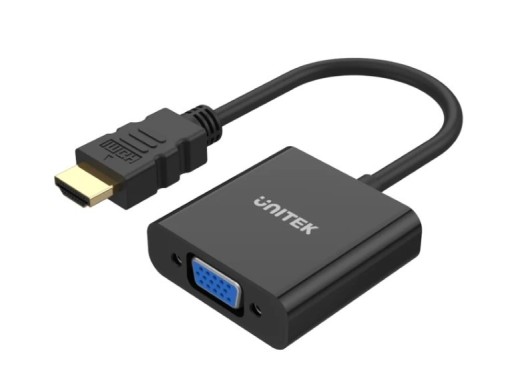 Zdjęcie oferty: HDMI to VGA Adapter with 3.5mm for Stereo Audio